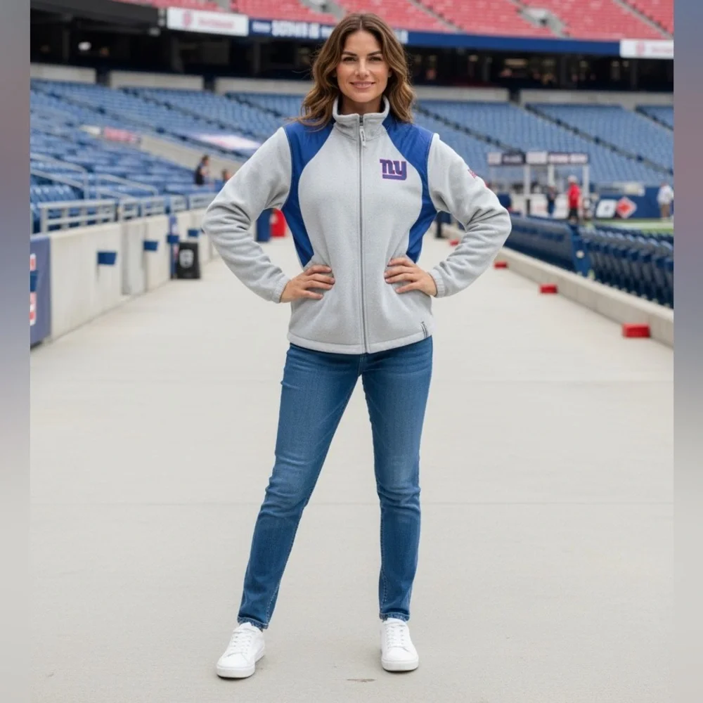 NWOT‎ - New York Giants fleece jacket. Women’s XL long sleeve.
Put to pit: 22” - Picture 2 of 10